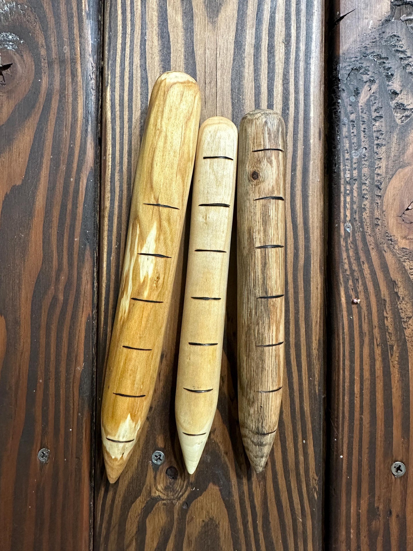 Handmade Wood Dibber (Seed planting tool)