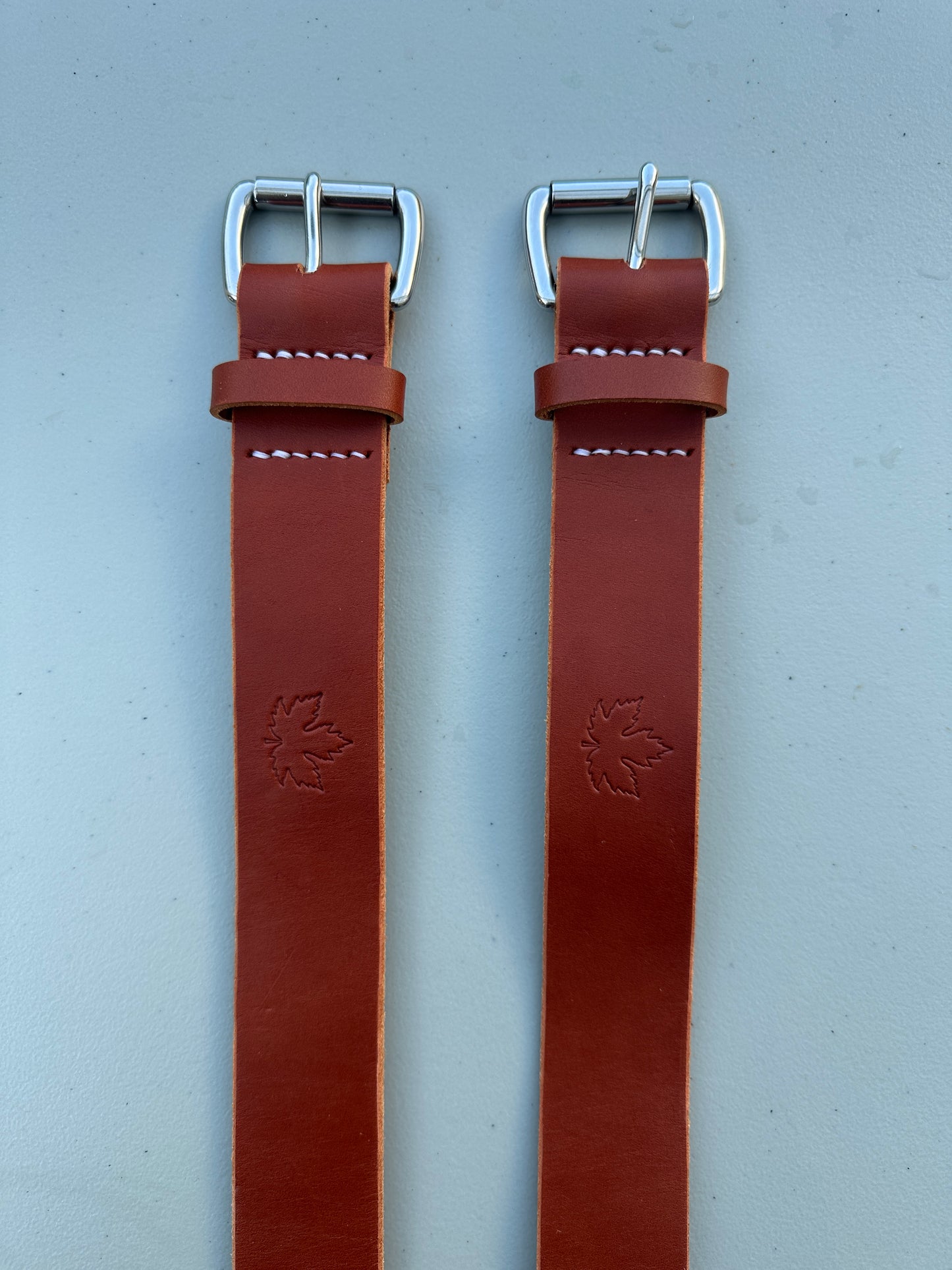 Full Grain Chestnut Leather Belt