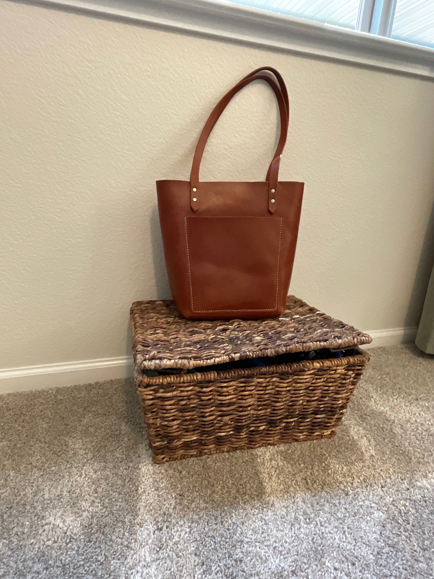 Handmade Leather Tote Bag