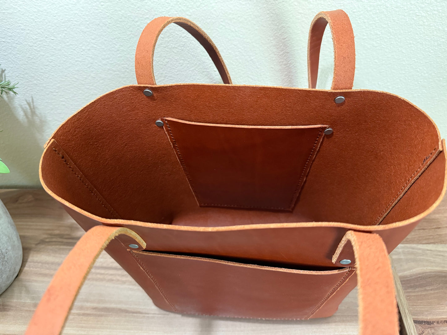 Handmade Leather Tote Bag