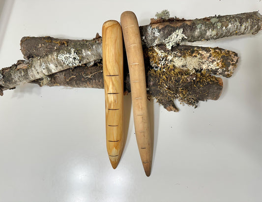 Handmade Wood Dibber (Seed planting tool)